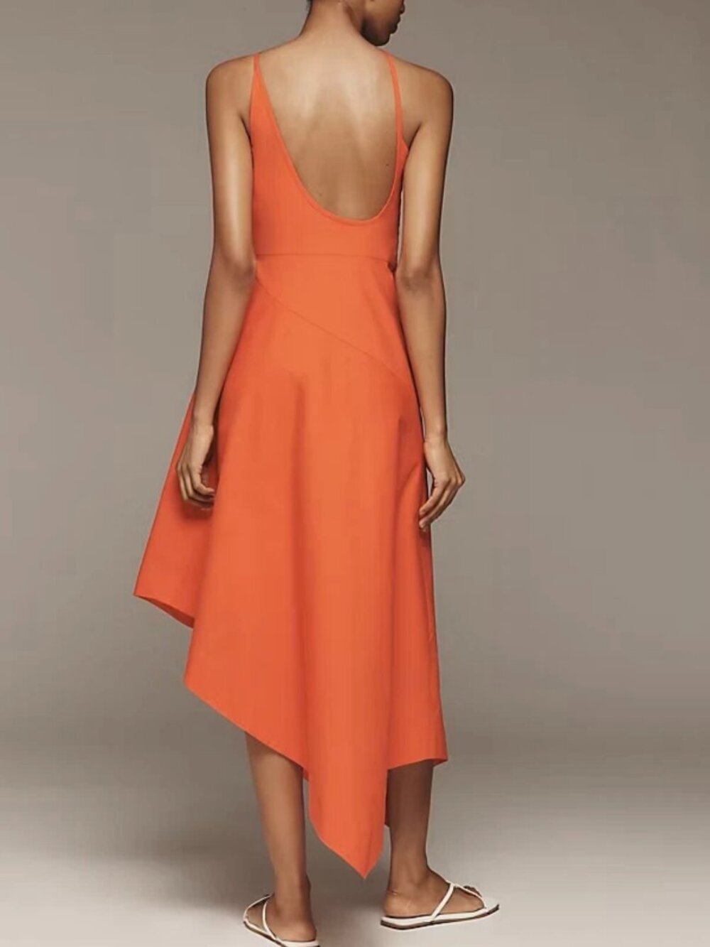 New Yukiko Noritake x Anthropologie Asymmetric Floral Midi Dress 6 NWT - Picture 7 of 8
